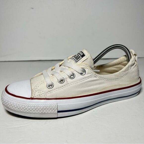 Converse Chuck Taylor All Star Womens Shoreline Cream Canvas Slip On Sneakers 8 - Picture 1 of 10